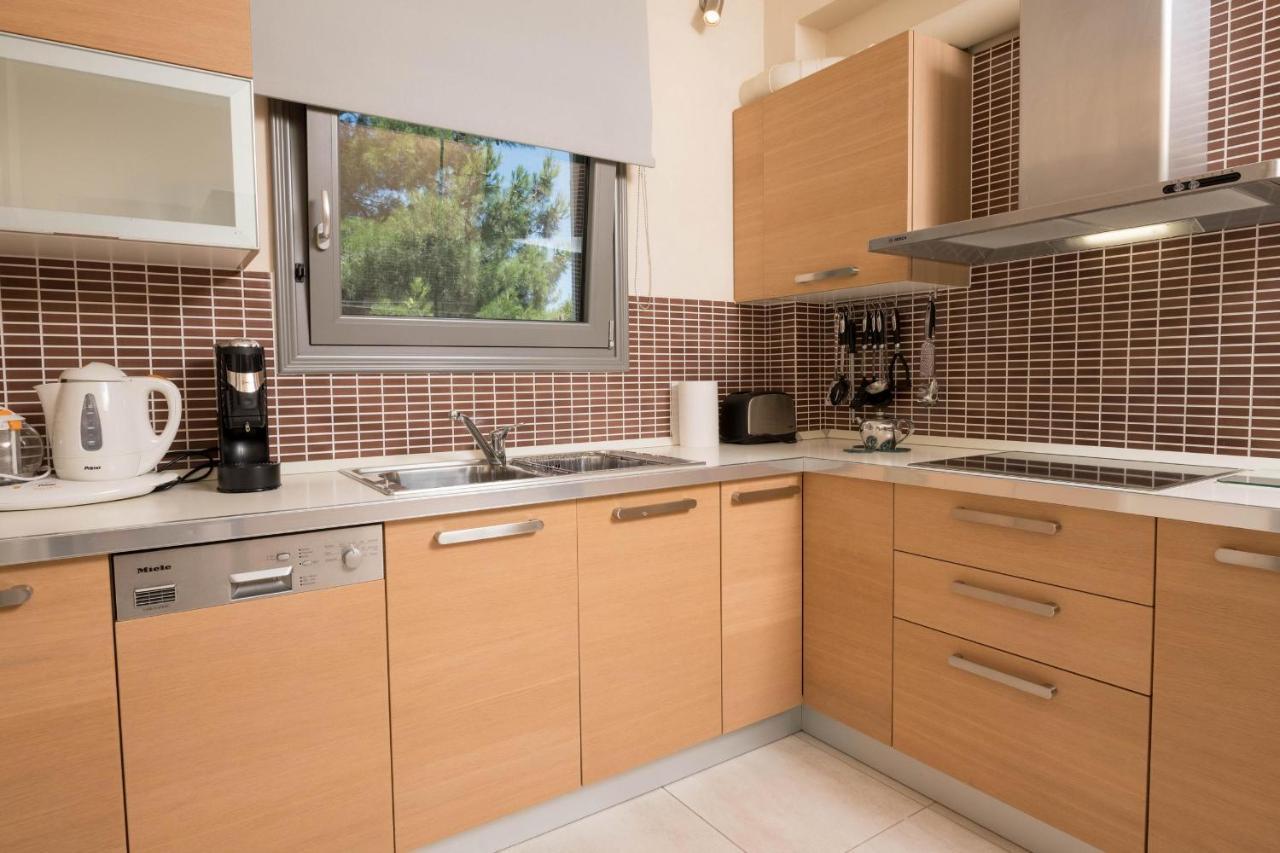 Louloudis Pool Villa Szkála Rahoníu Kültér fotó