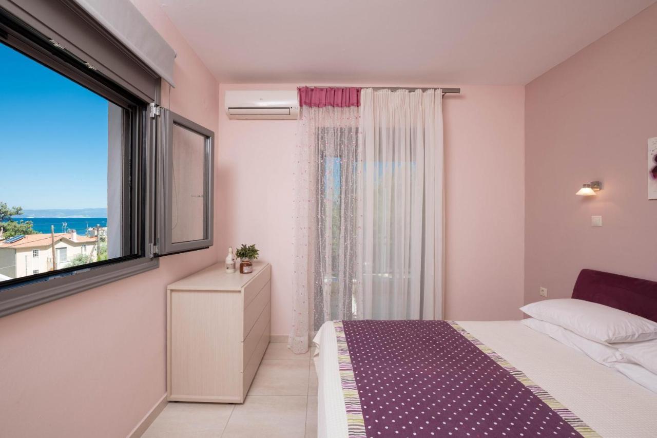 Louloudis Pool Villa Szkála Rahoníu Kültér fotó